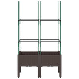 jardiniere treillis a tuteurs modulaires aspect rotin 2 56ud | jardinna