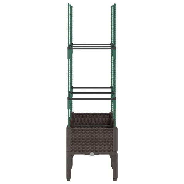 jardiniere treillis a tuteurs modulaires aspect rotin 3 11xq | jardinna
