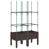 jardiniere treillis a tuteurs modulaires aspect rotin 4 71gu | jardinna
