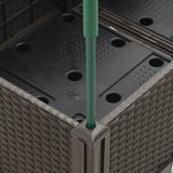 jardiniere treillis a tuteurs modulaires aspect rotin 5 15pg | jardinna