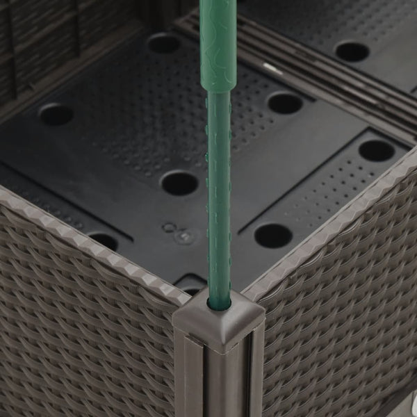 jardiniere treillis a tuteurs modulaires aspect rotin 5 15pg | jardinna