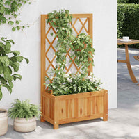 jardiniere treillis bois dacacia 55 x 28 x 100 cm default title 1 | jardinna