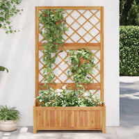 jardiniere treillis bois dacacia 85x38x150 cm 3 | jardinna