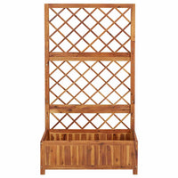 jardiniere treillis bois dacacia 85x38x150 cm 4 | jardinna