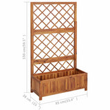 jardiniere treillis bois dacacia 85x38x150 cm 9 | jardinna