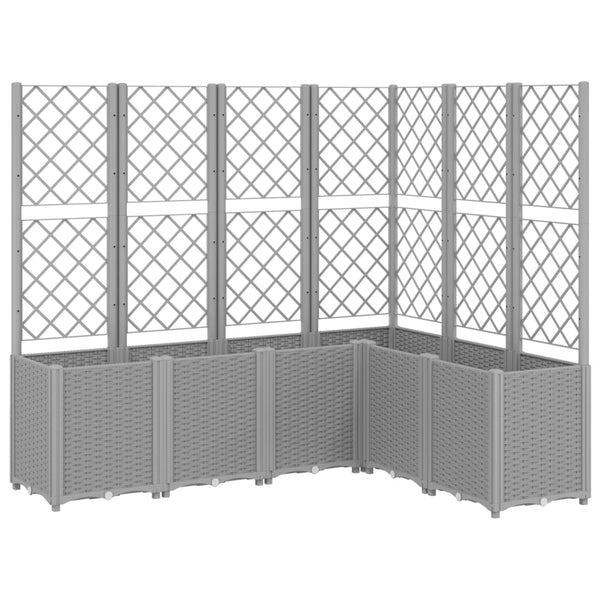 jardiniere treillis modulaire aspect rotin drainage facile 2 | jardinna