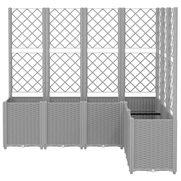 jardiniere treillis modulaire aspect rotin drainage facile 3 | jardinna