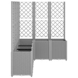 jardiniere treillis modulaire aspect rotin drainage facile 4 | jardinna