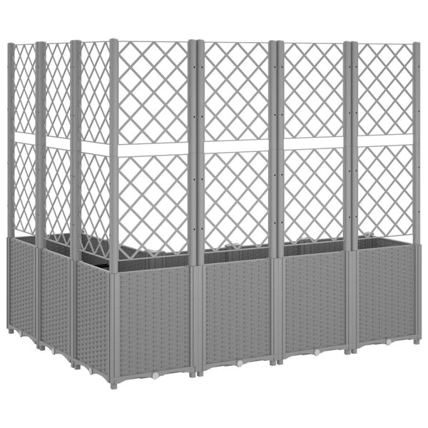 jardiniere treillis modulaire aspect rotin drainage facile 5 | jardinna
