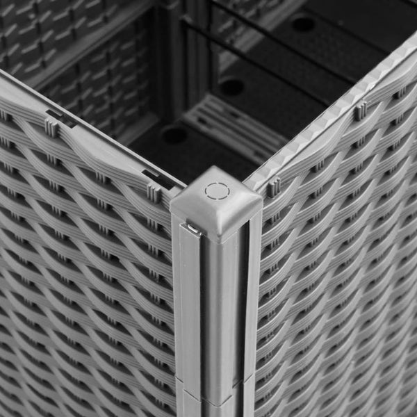 jardiniere treillis modulaire aspect rotin drainage facile 8 | jardinna