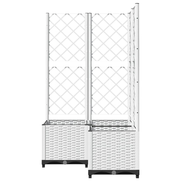 jardiniere treillis modulaire resine tressee 4 82if | jardinna