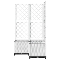 jardiniere treillis modulaire resine tressee 4 82if | jardinna