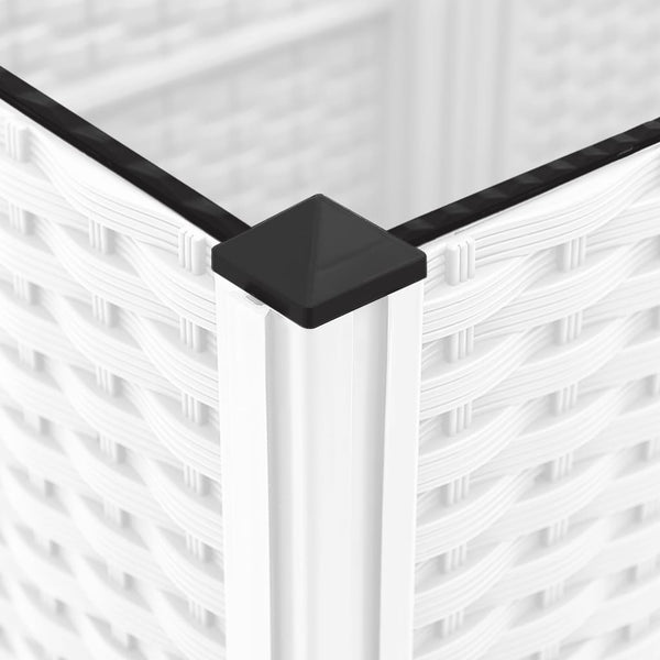 jardiniere treillis modulaire resine tressee 6 14ve | jardinna