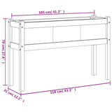 jardinieres pieds 110x31x70 cm bois pin massif 11 | jardinna