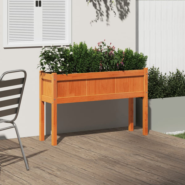jardinieres pieds 110x31x70 cm bois pin massif 3 | jardinna