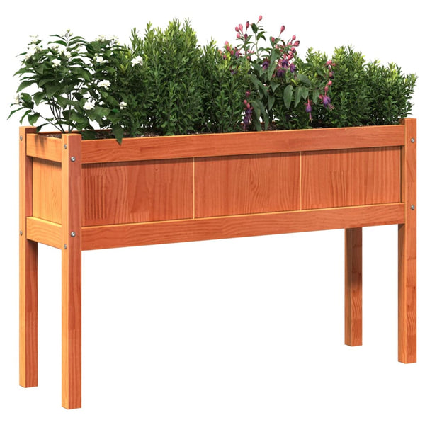 jardinieres pieds 110x31x70 cm bois pin massif 4 | jardinna