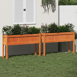 jardinieres pieds 110x31x70 cm bois pin massif bois pin brun 3 | jardinna