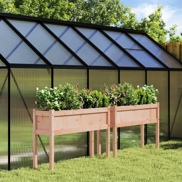 jardinieres pieds 110x31x70 cm bois pin massif douglas naturel 3 | jardinna