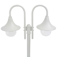 lampadaire jardin 220cm aluminium 2 lanternes 1 1 | jardinna