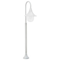 lampadaire jardin aluminium 120 cm blanc | jardinna