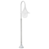 lampadaire jardin aluminium 120 cm blanc | jardinna