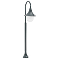 lampadaire jardin aluminium 120 cm vert fonce | jardinna