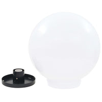 Lampes LED Sphériques Jardin en PMMA Blanc