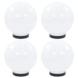 Lampes LED Sphériques Jardin en PMMA Blanc