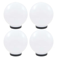 Lampes LED Sphériques Jardin en PMMA Blanc