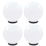 lampes led spheriques jardin pmma blanc 4 1 25 cm | jardinna