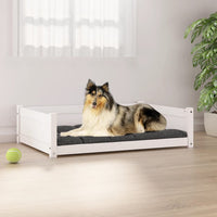 lit chien bois mousse a memoire forme blanc 95 5 x 655 x 28 cm | jardinna