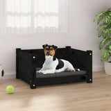 lit chien bois mousse a memoire forme noir 555 x 455 x 28 cm | jardinna