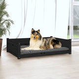 lit chien bois mousse a memoire forme noir 95 5 x 655 x 28 cm | jardinna