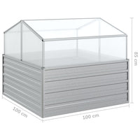 lit sureleve acier galvanise serre integree 100x100x85 cm 8 | jardinna