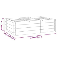lit sureleve bois impregne ideal jardin potager carre 5 | jardinna