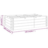 lit sureleve bois impregne ideal jardin potager carre 5 | jardinna