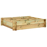 lit sureleve bois impregne ideal jardin potager carre 90 x 90 x 20 cm 1 | jardinna