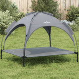 lit sureleve chien auvent amovible 104 x 86 x 84 cm | jardinna