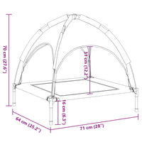 lit sureleve chien auvent amovible 6 | jardinna