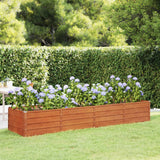 lit sureleve jardin acier corten design modern pratique 320 x 80 x 45 cm 1 | jardinna
