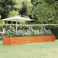 lit sureleve jardin acier corten design modern pratique 400 x 80 x 45 cm 1 | jardinna