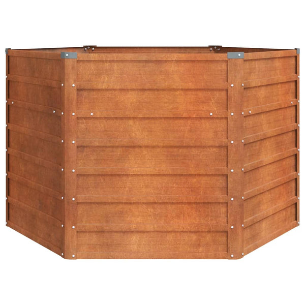 lit sureleve jardin acier corten hexagonal durable esthetique 4 | jardinna
