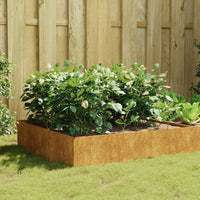 lit sureleve jardin acier corten ideal jardin potager carre 100 x 100 x 41 cm 1 | jardinna