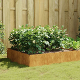 lit sureleve jardin acier corten ideal jardin potager carre 100 x 100 x 41 cm 1 | jardinna