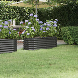lit sureleve jardin acier enduit poudre exterieur durable anthracite 114 x 40 x 36 cm 1 | jardinna