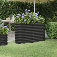 lit sureleve jardin acier enduit poudre exterieur durable anthracite 114 x 40 x 68 cm 1 | jardinna
