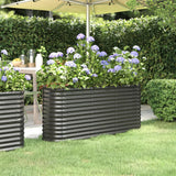 lit sureleve jardin acier enduit poudre exterieur durable anthracite 152 x 40 x 68 cm 1 | jardinna