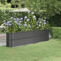lit sureleve jardin acier enduit poudre exterieur durable anthracite 260 x 40 x 68 cm 1 | jardinna