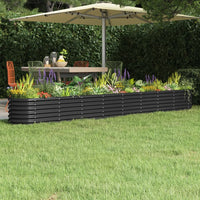 lit sureleve jardin acier enduit poudre exterieur durable anthracite 332 x 40 x 36 cm 1 | jardinna