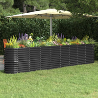 lit sureleve jardin acier enduit poudre exterieur durable anthracite 332 x 40 x 68 cm 1 | jardinna
